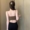 New Summer Women's Clothing, European and American Style Spice Girls, Sexy Lace Perspective Low-cut Backless Short Suspender Vest