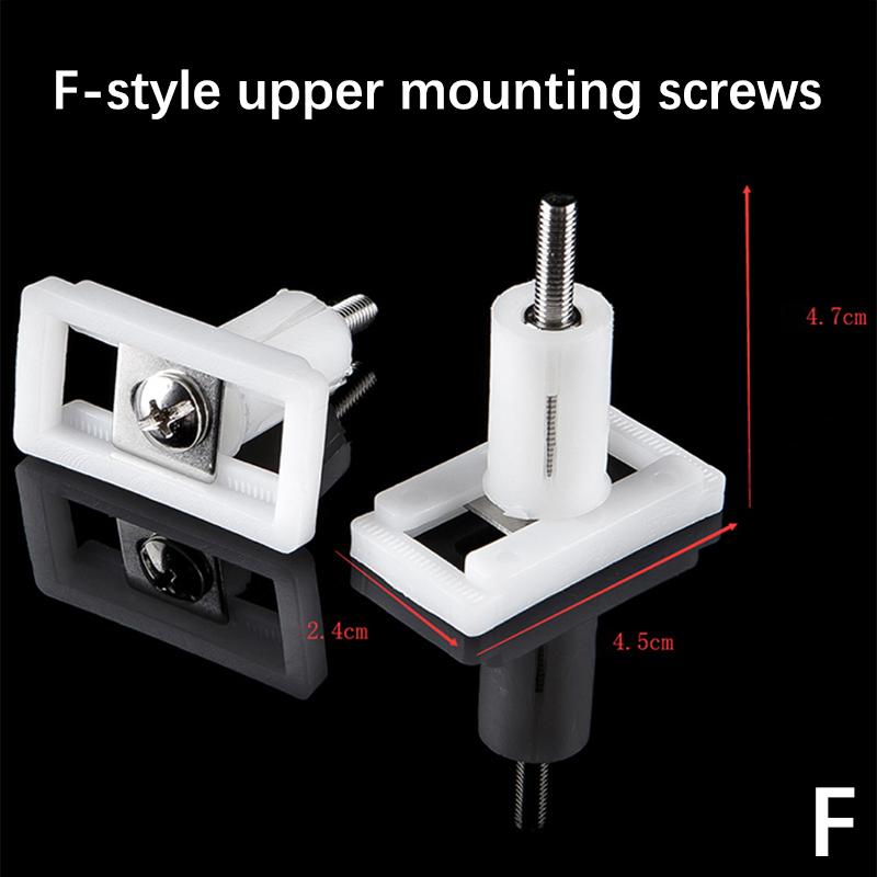 Toilet Lid Hinge Repair Bolts Accessories Screws Washers Set Universal Replacement Toilet Lid Set Screws