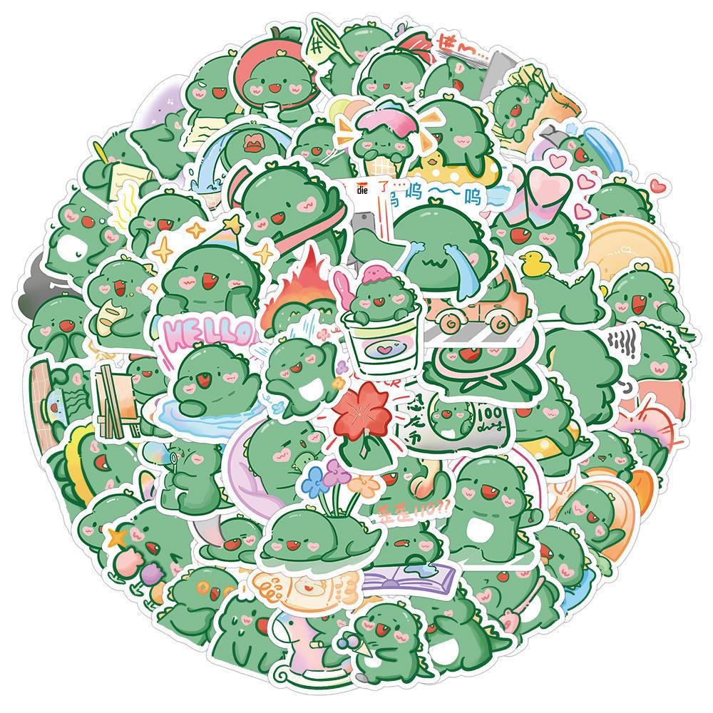 60-Piece Cute Animal Graffiti Sticker Set for Phone Cases, Water Bottles, and Laptops