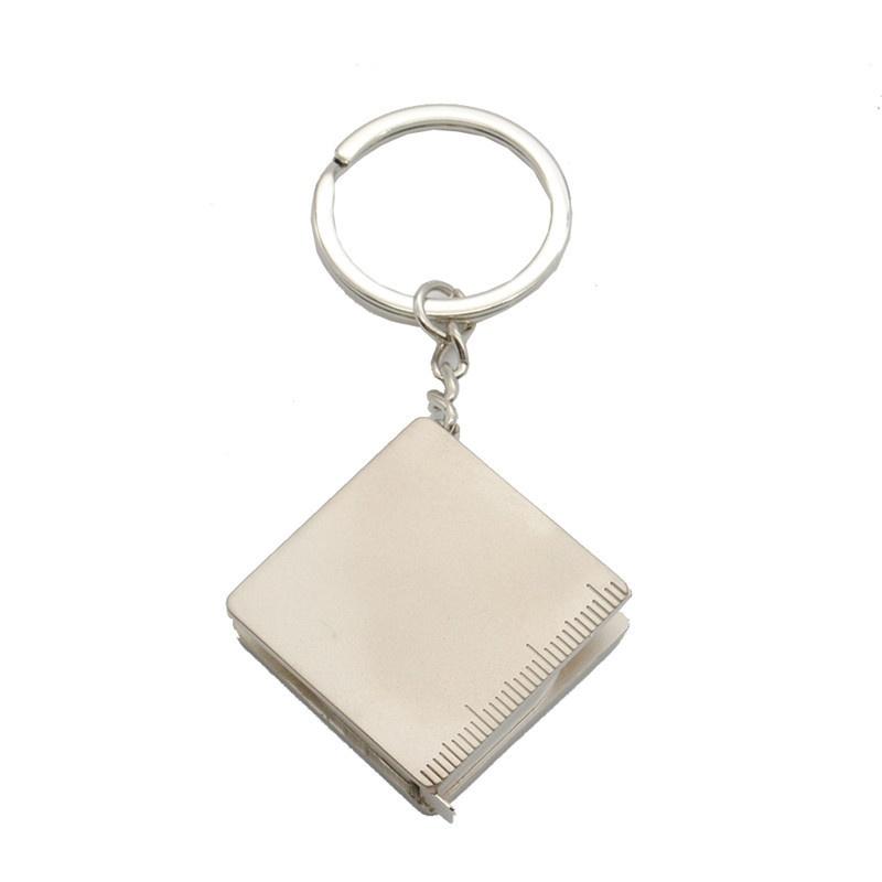 Creative Fashion Portable Multifunctional Metal Tape Measure Keychain Gifts Practical Gadget