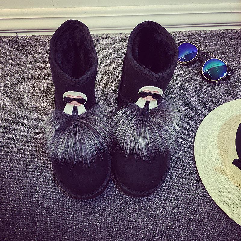 2025 Winter New Snow Short Boots Children Korean Version of Japanese Students Cute Bread Velvet Cotton Shoes Tide