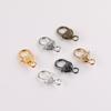 20pcs Vintage Metal Heart Lobster Claw Clasps Clips Hooks For DIY Jewelry Bracelet Necklace Keychain Making Accessories