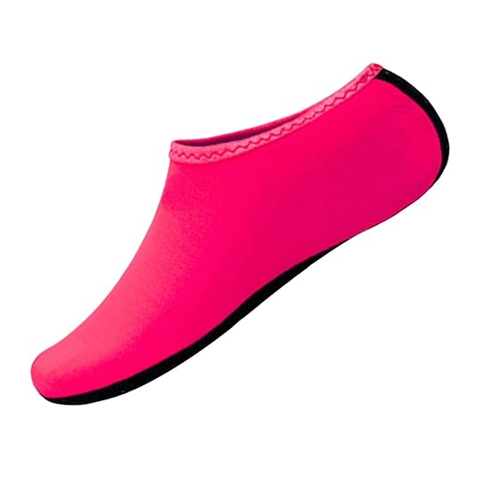 SEASOLES Pink Water Shoes Anti-Slip Quick-Dry Lightweight Soft Beach Sandals for Women Kids Size 30-33