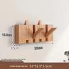 Solid Wood Wall-Mounted Piano Key Coat & Hat Rack - Punch-Free Storage Solution for Bedroom, Entrance, or Hallway.