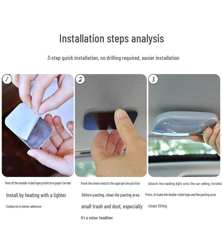 LED Car Interior Reading and Ceiling Light for Trunk and Rear Row