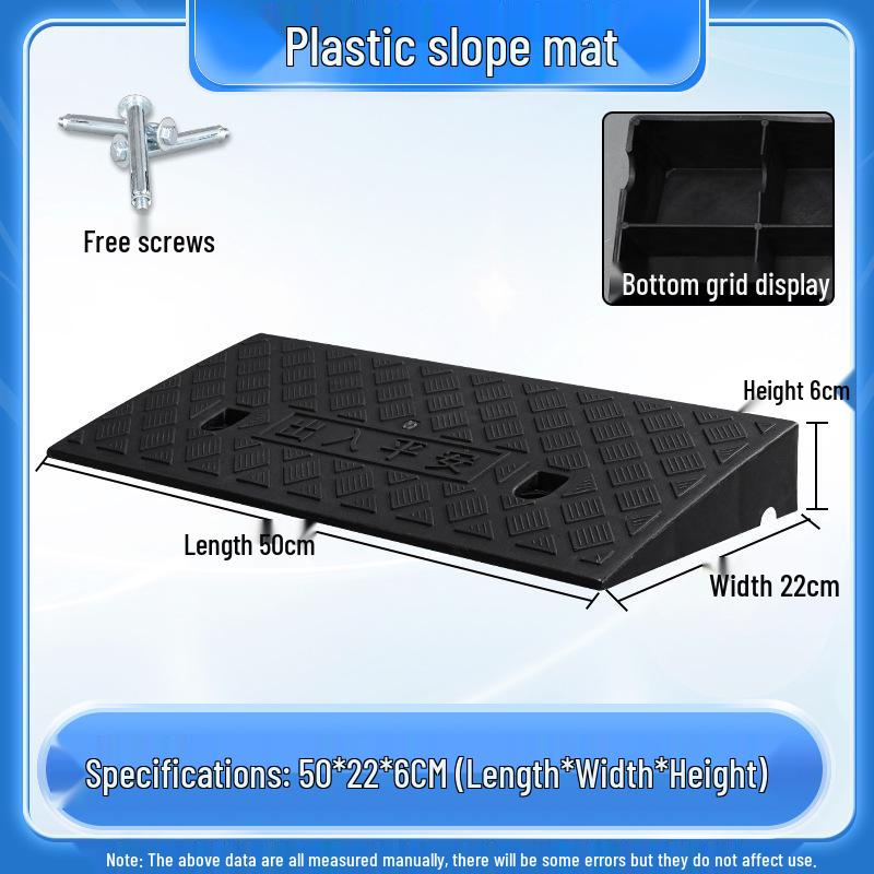 Home Car Step Threshold Mat - Plastic Curb Ramp