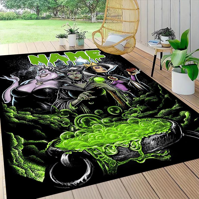Custom Name Witchcraft Spellbound Magic Carpet Rug Customizable Soft Washable Anti-Slip Home Living Room Sofa Mats Personalized Rug. 0909354