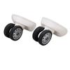1 Pair  8 Porous Wheel Suitcase Luggage Replacement Casters for Travel Bags Large Size