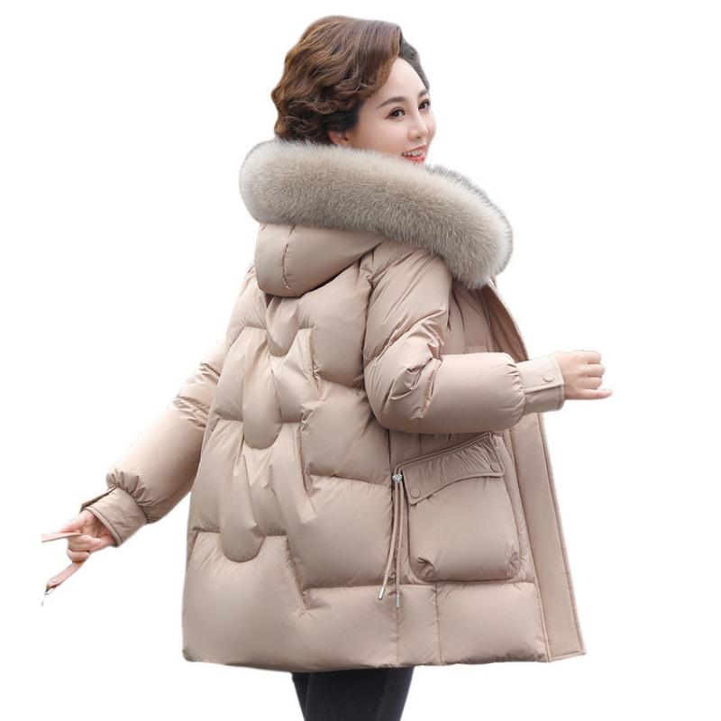Mom Winter Down Jacket Small Middle-aged and Old Women's Clothing Large Size Cold-proof Cotton-padded Jacket Warm Jacket