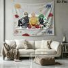 Onepunch Man Wall Tapestry Aesthetic Wall Hanging Printed Fabric Blanket Decorative Tapestries For Bedroom Living Room Home Decor