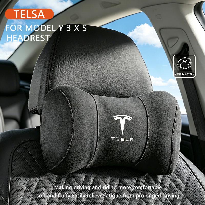 Dla Tesli Model Y Juniper Model 3 S X Wnętrze 2026 Akcesoria do siedzeń Poduszka pod szyję Zagłówek samochodowy i Poduszka lędźwiowa Standard 2025