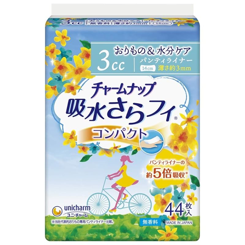 

Unicharm Charm Nap Water Absorbent Sarafi PL Compact Unscented 44 Sheets