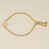 Stainless Steel Shell Clover Letter Bracelet Unique Design Fashionable Wrist Jewelry for Women