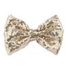 Hairpin Safety Rounded Corner Clip with Burr-Free Metal Spring Bow Shape Shiny Sequin Decoration Hairpin Children Sparkling Hair Accessory
