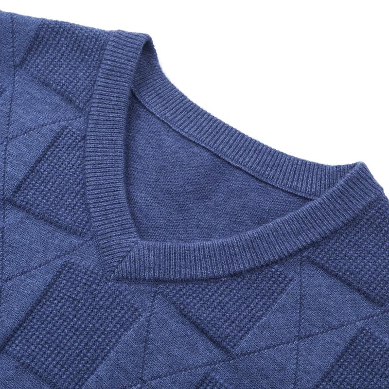 Hengyuanxiang Men's Winter V-Neck Knit Vest