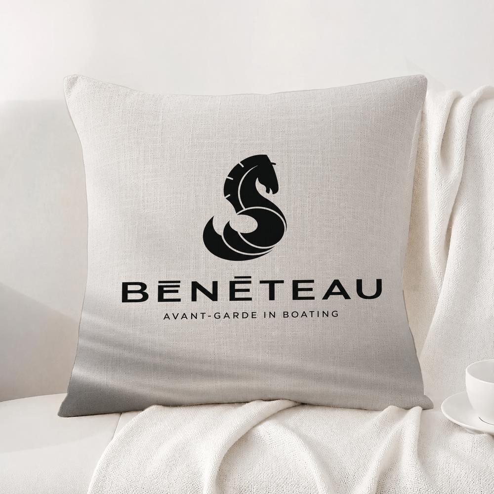 Brand Beneteau Cushion Cover Natural Linen Pillowcase Set AllinOne Decor Cushion Cover for Sofa Bedroom Chair