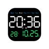 7" Digital Wall Clock With Date Day Of Week LED Wall Clock For Living Room Office Bedroom Decor LED Digital Alarm Clock