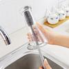 Long Handle Cup Brush Silicone Bottle Brush Coffee Cup Tableware Tea Cup Water Bottle Brush Glass Cleaner Kitchen Supplies