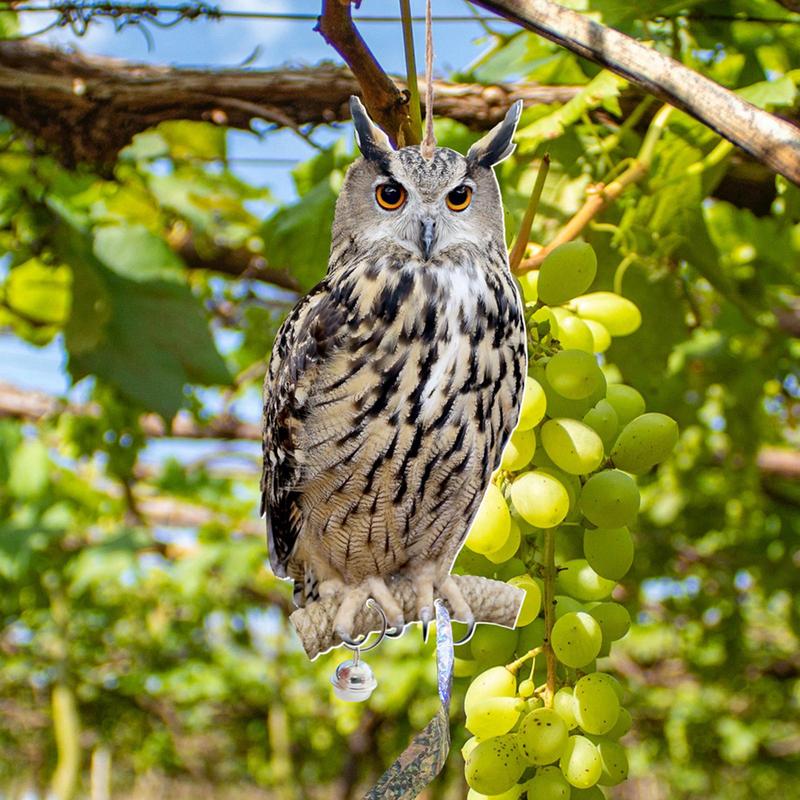 Eule Vogelabwehr Glockenanhänger Pastoraler Obstgarten Vogelabwehranhänger Außendekoration Innenhof Windspiel Gartenvogelscheuche