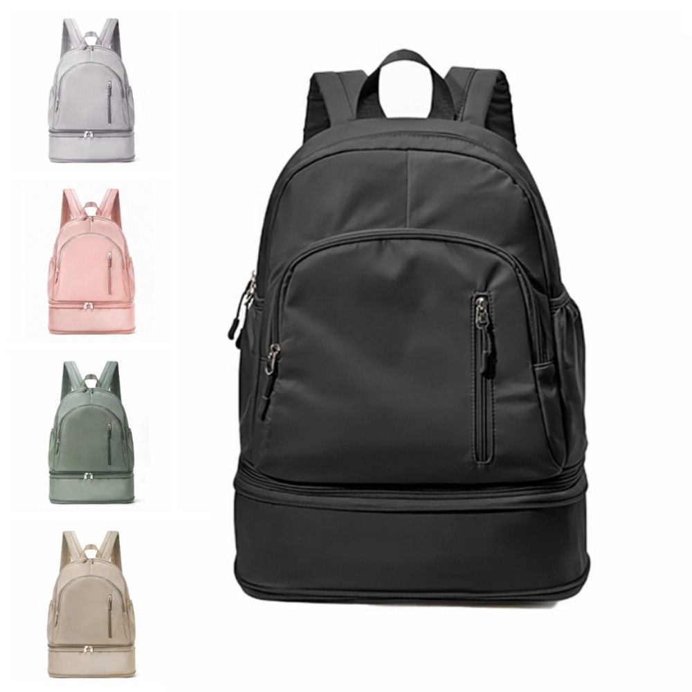 Large Capacity College Student Backpack Wet Dry Separation Students School Bags  Unisex