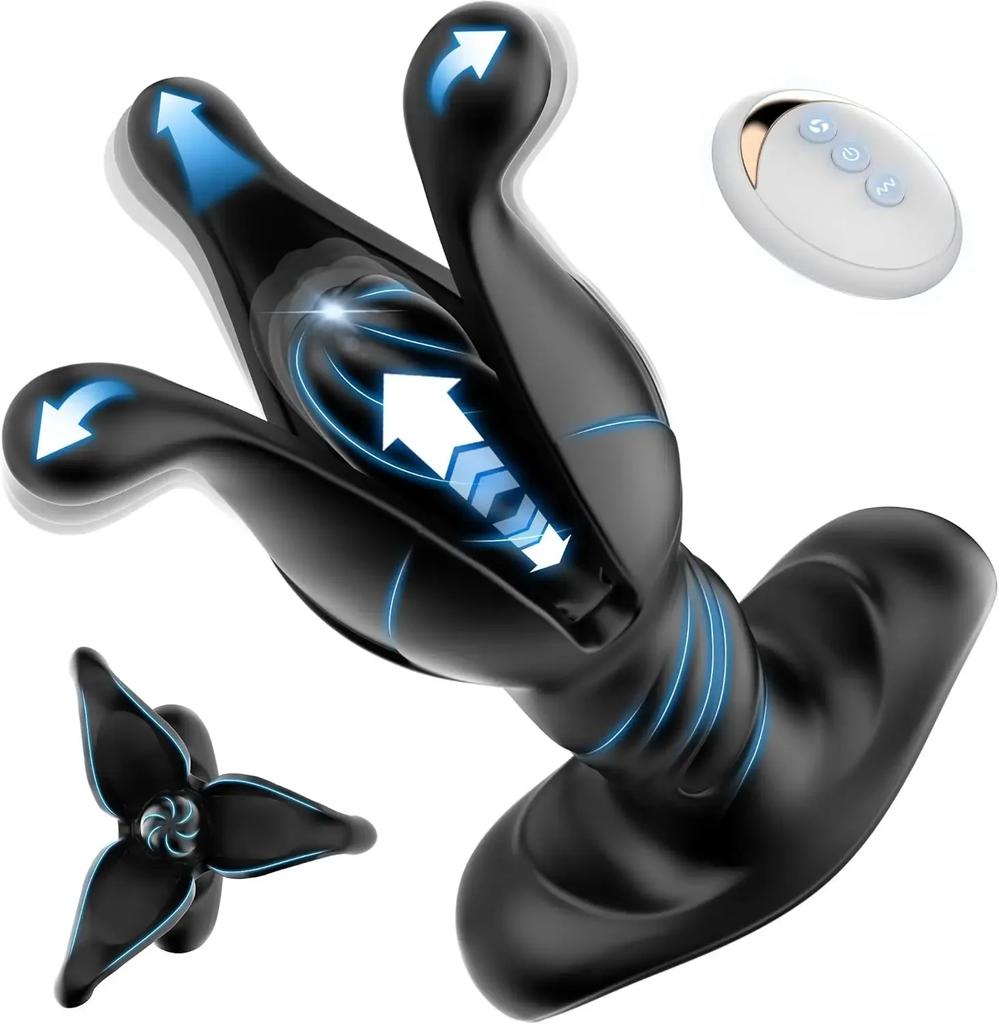 9-Mode Impact Beating Vibration Butt Plug  Male Prostate Massager Anal VibratorSex Toy Vagina Massager Women Clitoris Stimulator