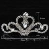 Princess Crown For Girls Party Bridal Crown Tiara Diadem Crystal Floral Wedding Bridal Hair Accessories Head Jewelry Gifts