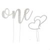 Wedding Cake Topper Alloy Rhinestone Crystal Party Baby Shower