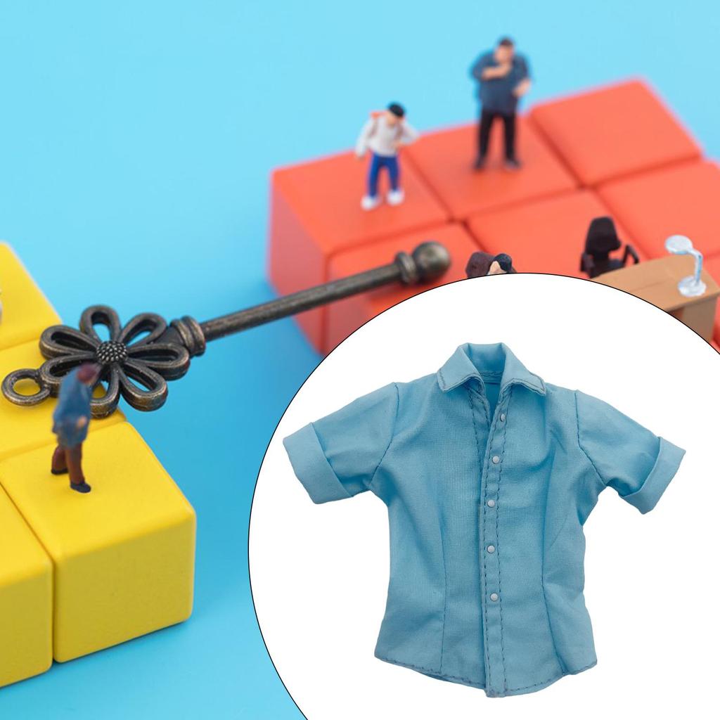 1:6er-Maßstab Damen Kurzarmhemden Puppen Sommerhemden Actionfigur Kleidung für 12-Zoll Actionfigur Zubehör