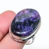 Natural Russian Charoite Gemstone 925 Sterling Silver Jewelry Ring Size 9 AR-17189