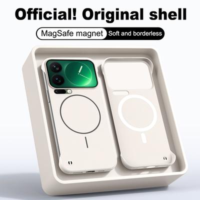 Rahmenlose Magnetische Handyhülle Für Xiaomi Mi 17 Pro Max Für Ultra Dünne Weiche PC Matte Hautgefühl Rückseite Abdeckung