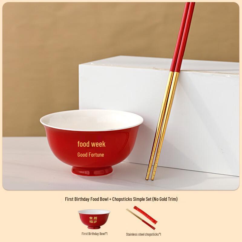 Baby First Birthday Ceramic Dining Gift Set