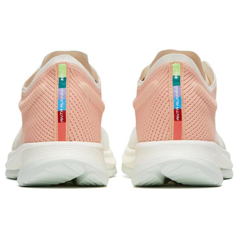 Anta Hydrogen Run V Anti Slip Wear Resistant Low Top Casual Running Shoes Women's White Pink Sneakers 122325540-6
