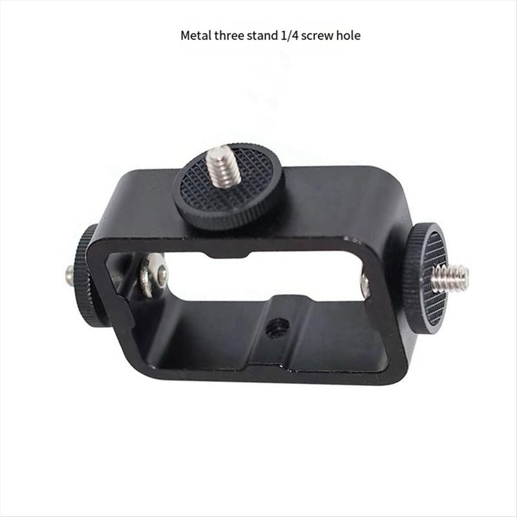 Holder Flash Bracket Adapter Bracket for Live Broadcast Selfie Camera Phones 1/4 Hole Metal Three-Position Machine