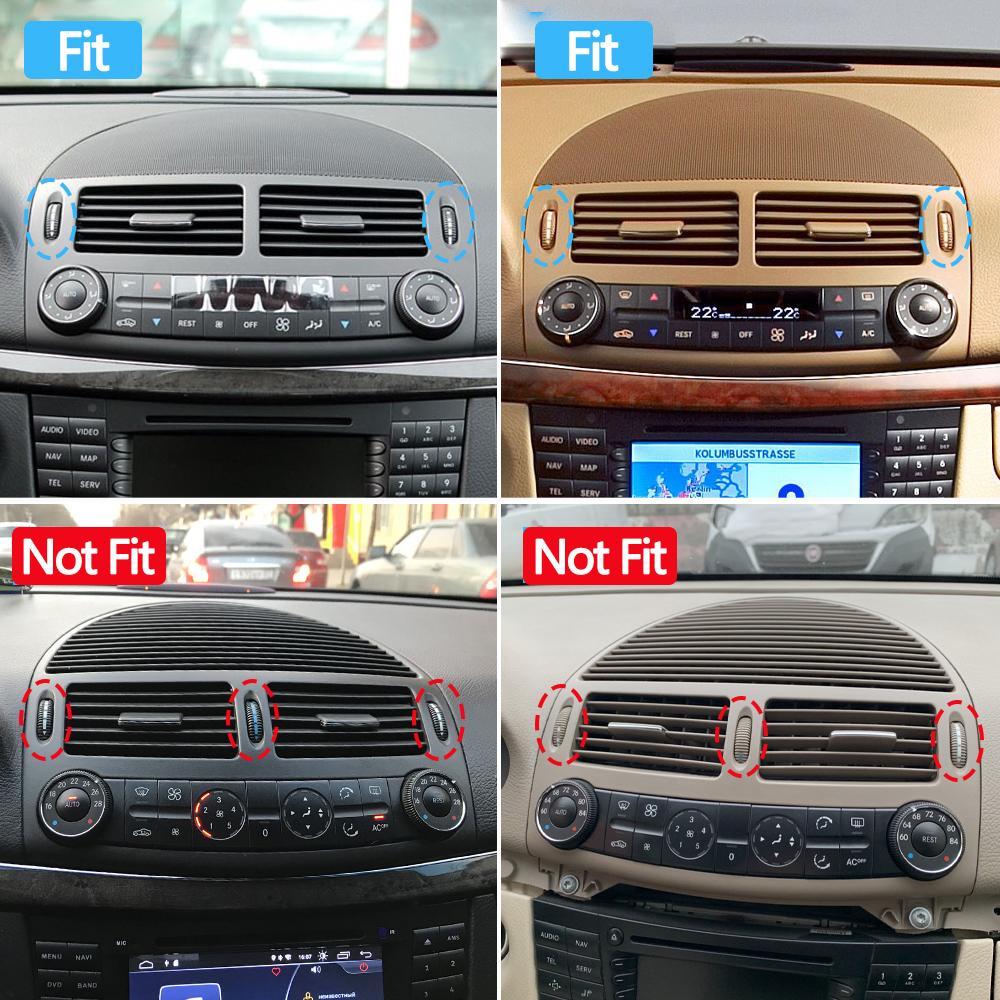 2PCS Front Rear Air Conditioning Control Roller AC Vent Base Rolling Wheel For Benz E Class W211 E200 E300 E230 E260 E280