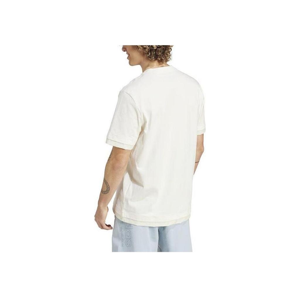 adidas Casual Short Sleeve T-Shirt Men Tops White IR5173