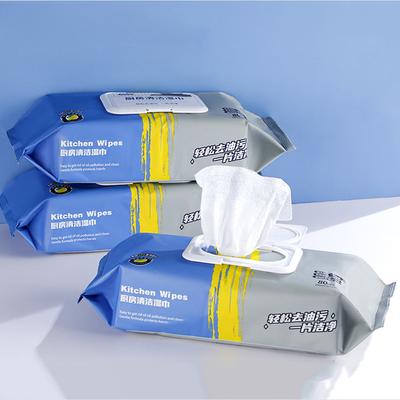 Büyütülmüş ve Kalınlaştırılmış Yağ Çözücü ve Leke Çıkarıcı Davlumbaz Mutfak Temizliği Ev Tipi Özel Büyük Paket Kapaklı Kağıt Islak Mendiller