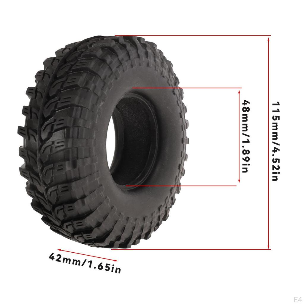 1/10 RC Car Wheel Tire Spare Part Truck Climbing Model Rubber Diameter 115mm Accessory
