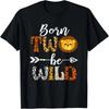 Born 2 Be Wild Verjaardagsversieringen Meisje Jongen Baby Leeuw 2e T-shirt