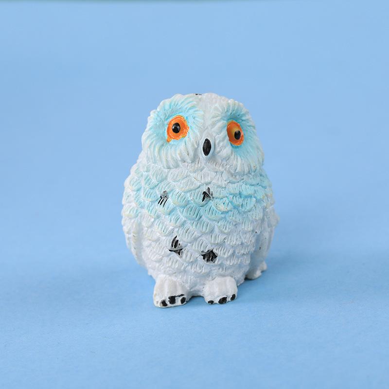 Moss -landscape Creative Green Plant Gift Zakka Resin Bare-footed Owl Decorative Ornaments