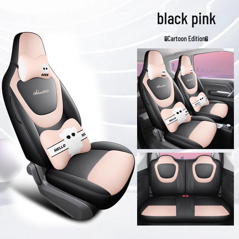 Wuling Mini Cartoon Car Seat Cover, 24W Full Coverage, All-Season Universal Cushion