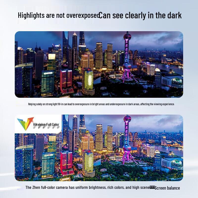 Hikvision 2MP PoE Full-Color Indoor/Outdoor 3-Channel Security Camera System CN plug (adapter included)