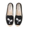 Espadrile LUXSOLE Pantofi Casual Femei cu Platformă Joasă din Cânepă Brodată, Vârf Rotund Primăvară/Toamnă Confortabili