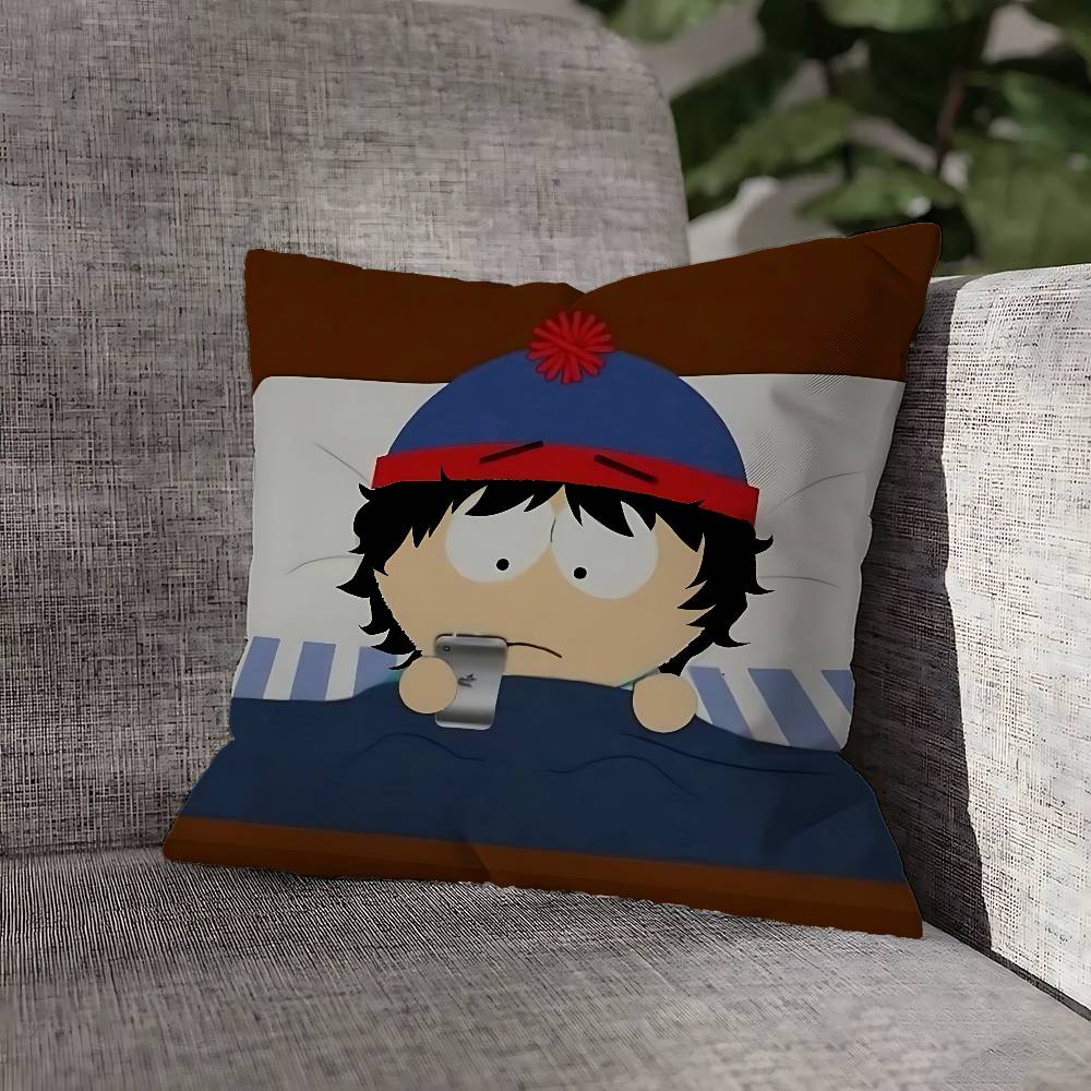 S-SouthES Cute P-Park Pillow Case For Sofa Decor Car Office Room Printing Cushion Cover Decorations and Protector