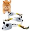 Steerable Automatic Sensing Moving Mouse LED Light USB Rechargeable Pet Plush Toy  Kitten