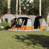 Vidaxl Campingzelt, 5-Personen, Grau-Orange, Wasserdicht