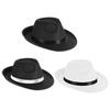 Mode Koepelvormige Trilby Hoed Opgerolde Randen Panama Hoed Unisex Roleplay Kostuum Fedora Hoeden