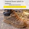 Labor Shoes Men's Plastic Steel Head Insulation Wear-resistant Tie-resistant Smash-proof Stab-proof Safety Work Shoes