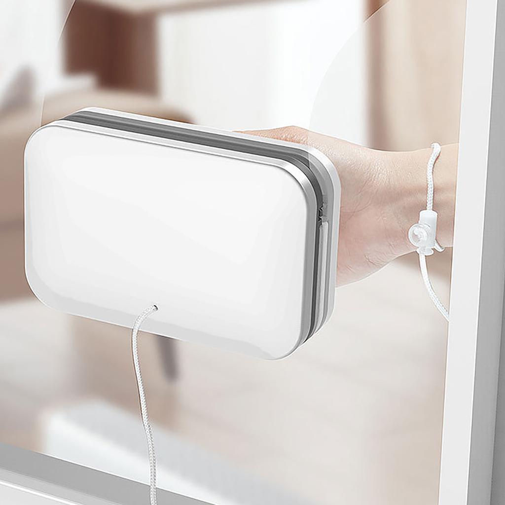 Magnetisches zweiseitiges Fensterreiniger-Werkzeug für die Glasreinigung zu Hause mit ergonomischem Griff und einstellbarer Dicke für verschiedene Glasoberflächen
