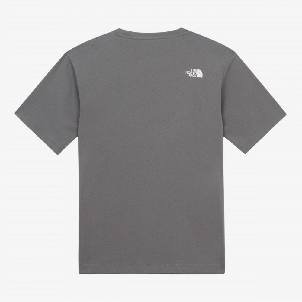[norTh Face Official] NT7ur13d Men S Bandana ShorT Sleeve T ShirT Gray
