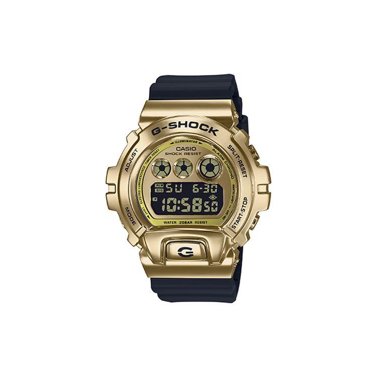 

Casio Full Metal Series Three Eyes 200 Meters Waterproof Quartz Movement Stainless Steel Strap Men watches Gold GM-6900G-9PR Black Gold